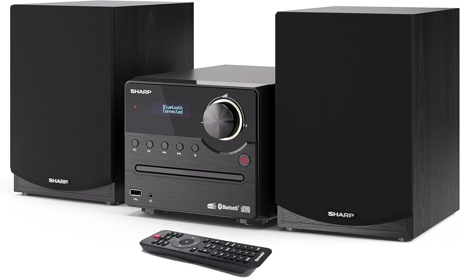 Sharp XLB517DBK Micro Hifi 45w Cd/mp3 Usb/aux Dab+ Fm Bt Nero
