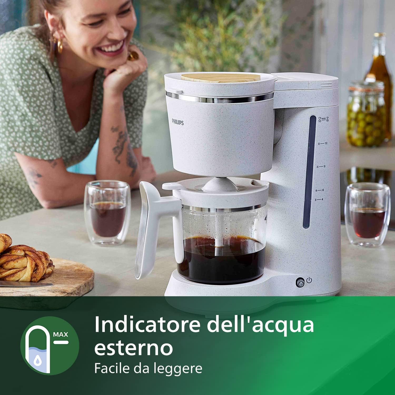 Philips HD5120 M.caffe' Americano 12lt Eco Conscious Edition