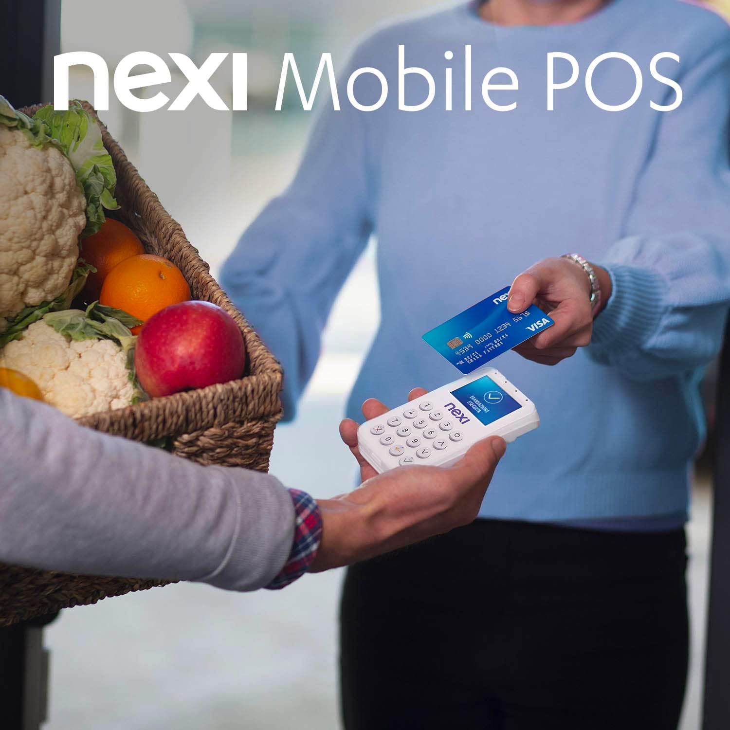 Nexi DTB55 Lettore Di Carte Mobile Pos Bt Contactless Bianco