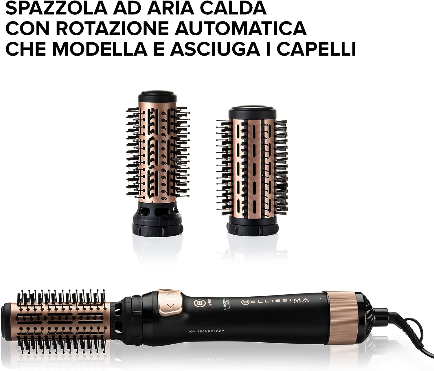 Imetec 11739 Spazzola Capelli 1000w Ioni Bellissima Bhs4 1100