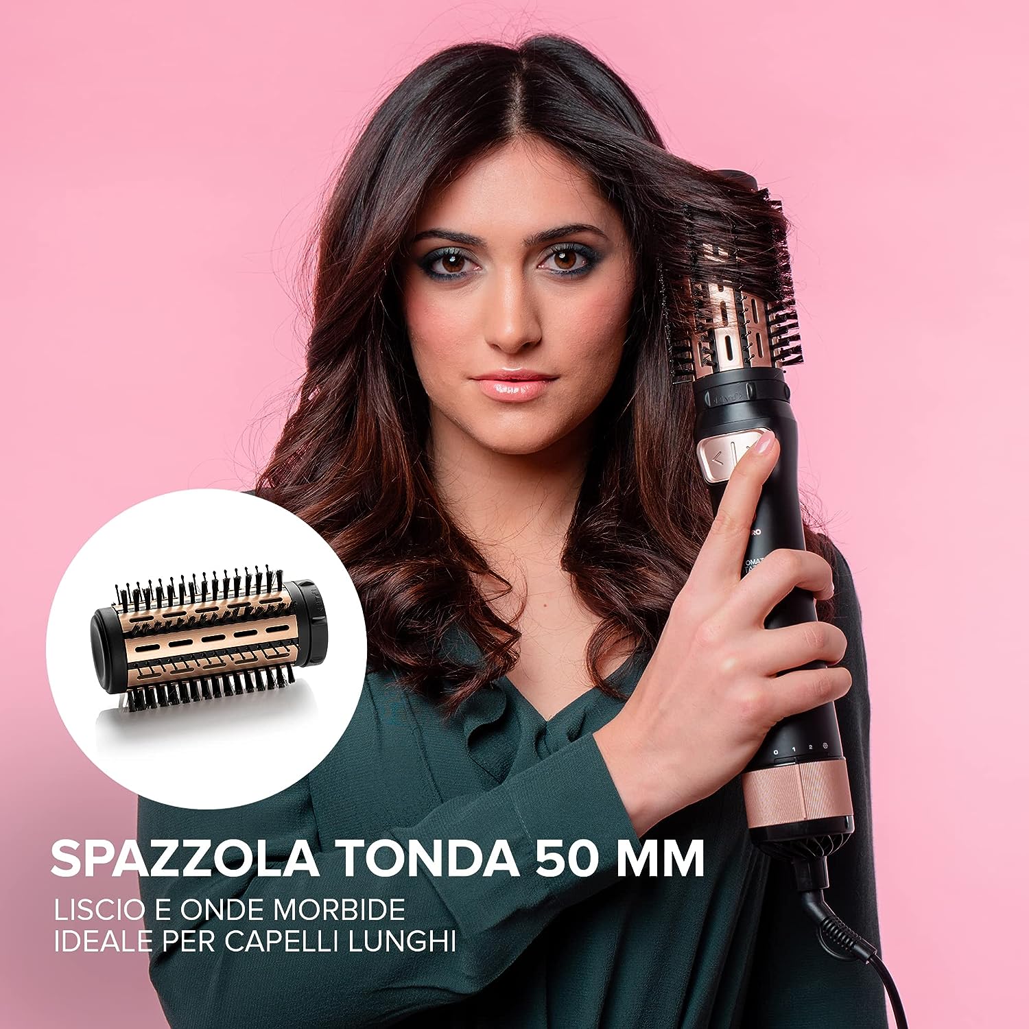 Imetec 11739 Spazzola Capelli 1000w Ioni Bellissima Bhs4 1100