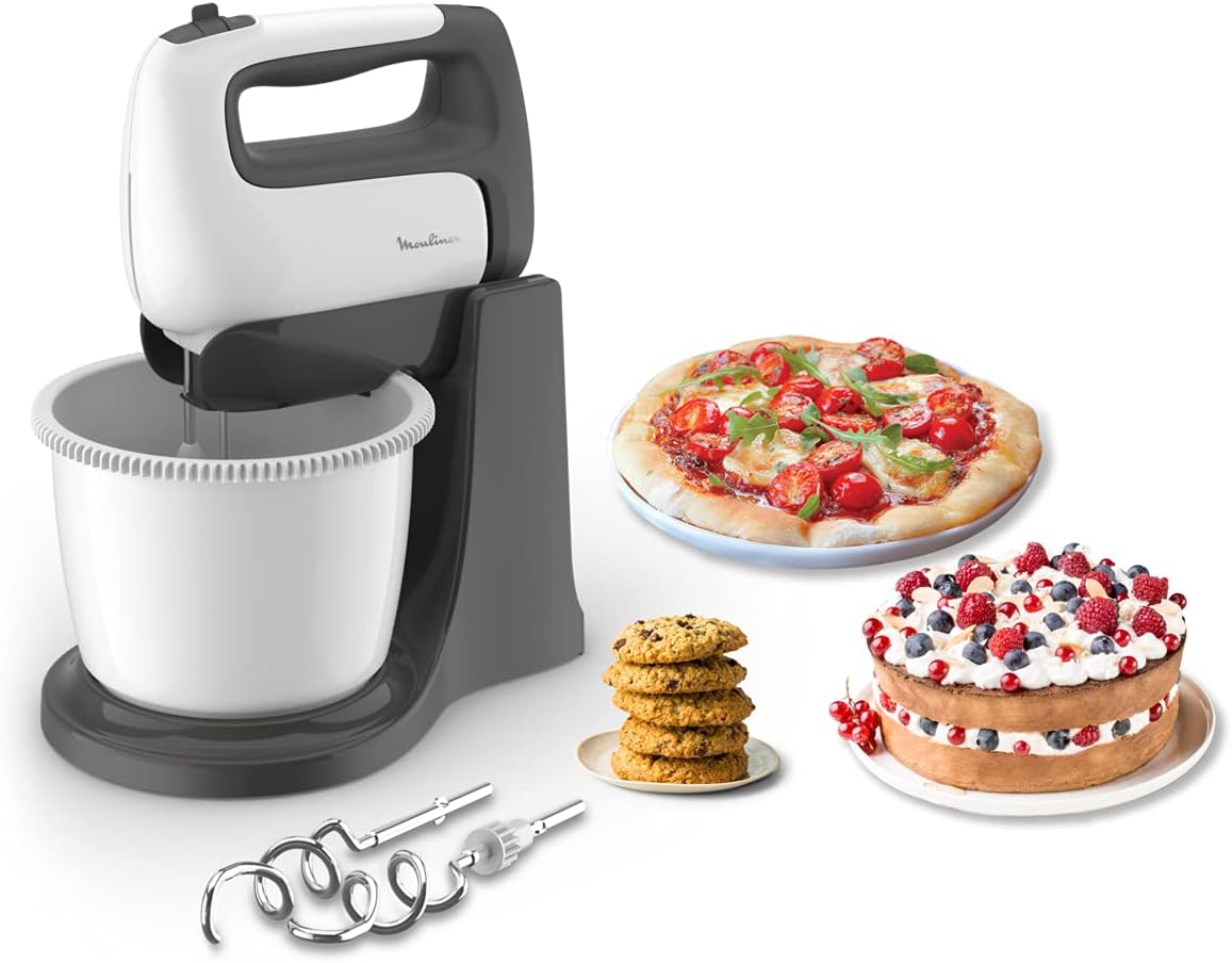 Moulinex HM4641 Sbattitore 500w 5vel 2.5lt Ciot.plastica Bianco