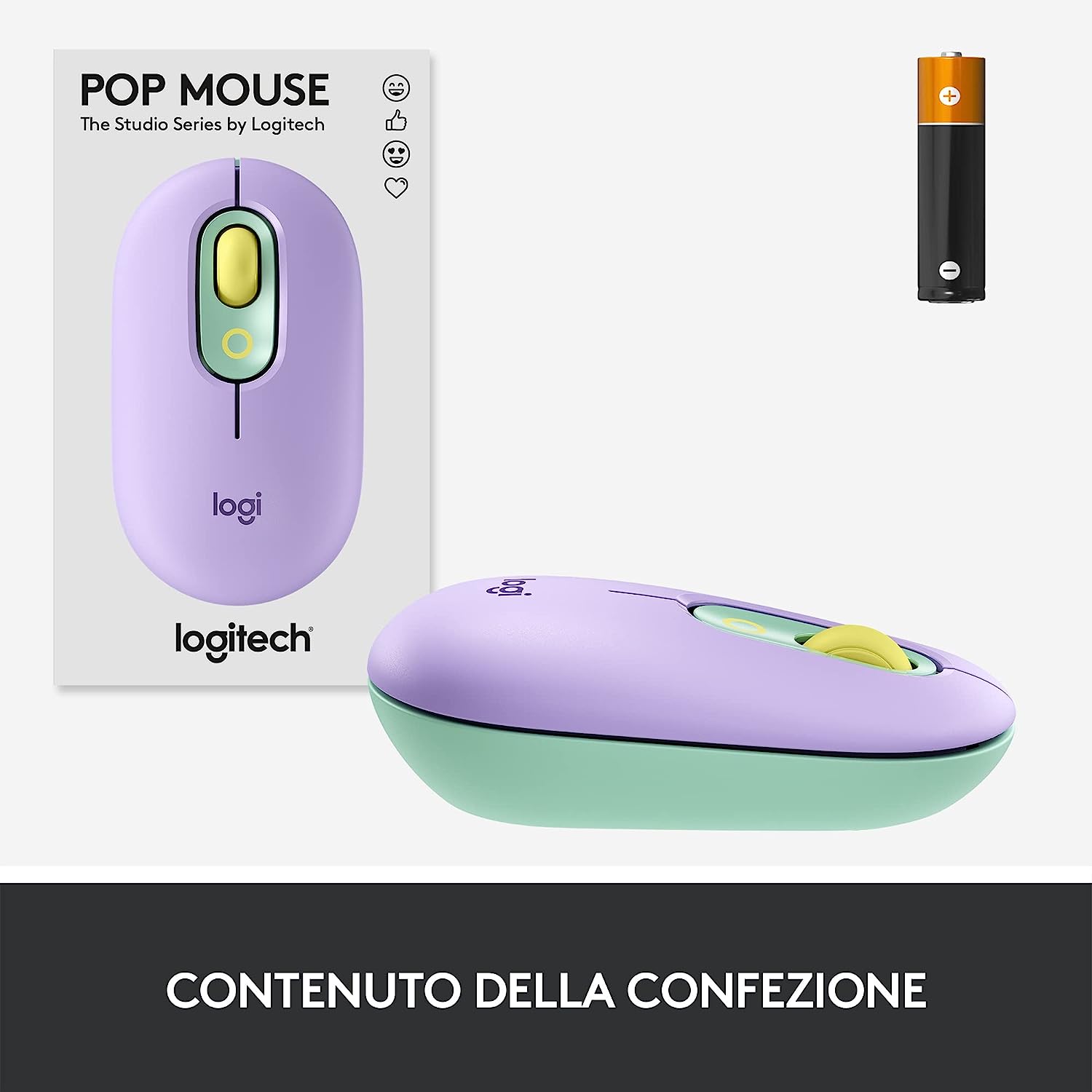 Logitech 910006547 Mouse Wireless Pop Daydream Mint