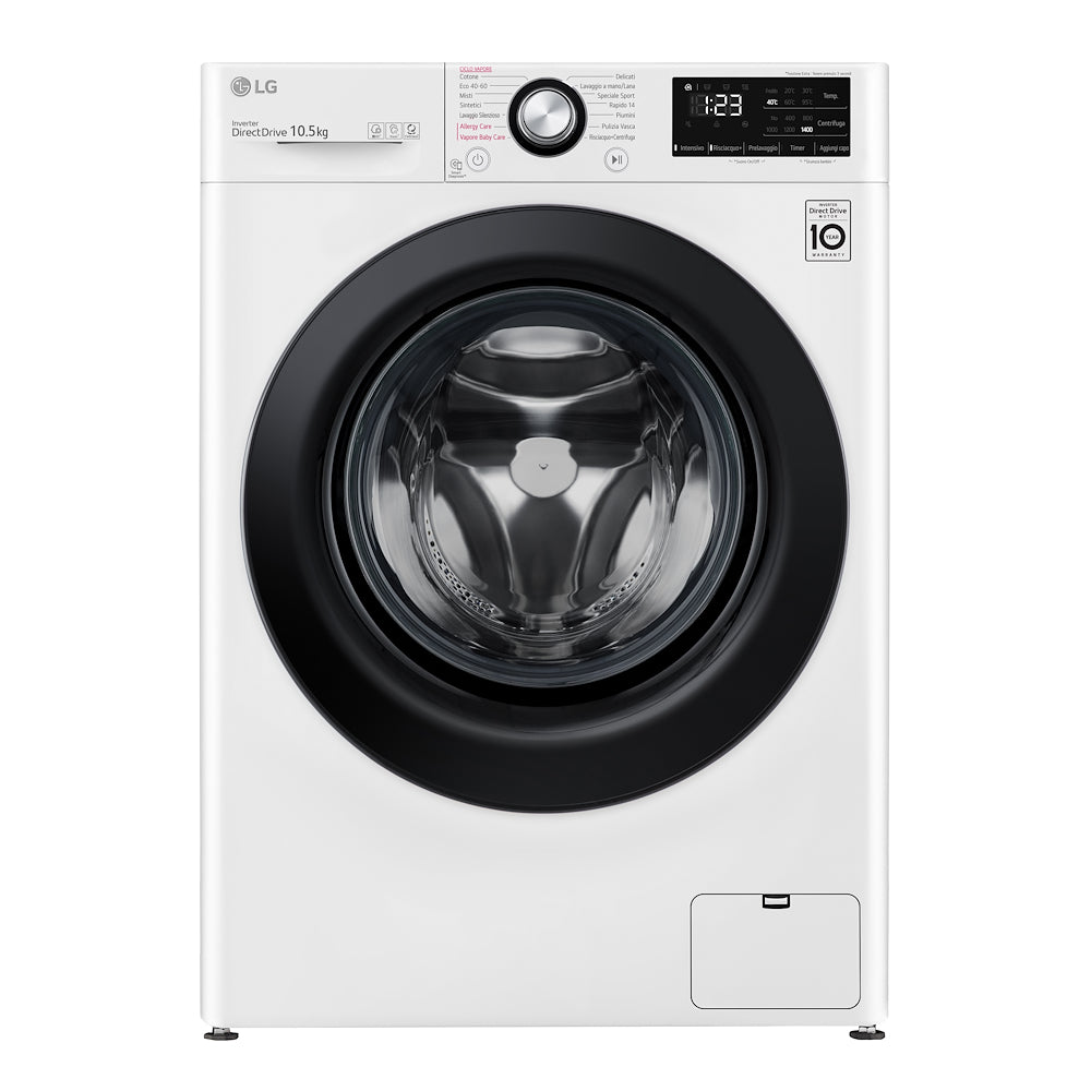 Lg F4WV310SAE Lav.c/front 10.5kg 1400giri Ce.a Aidd Vap. Inv.