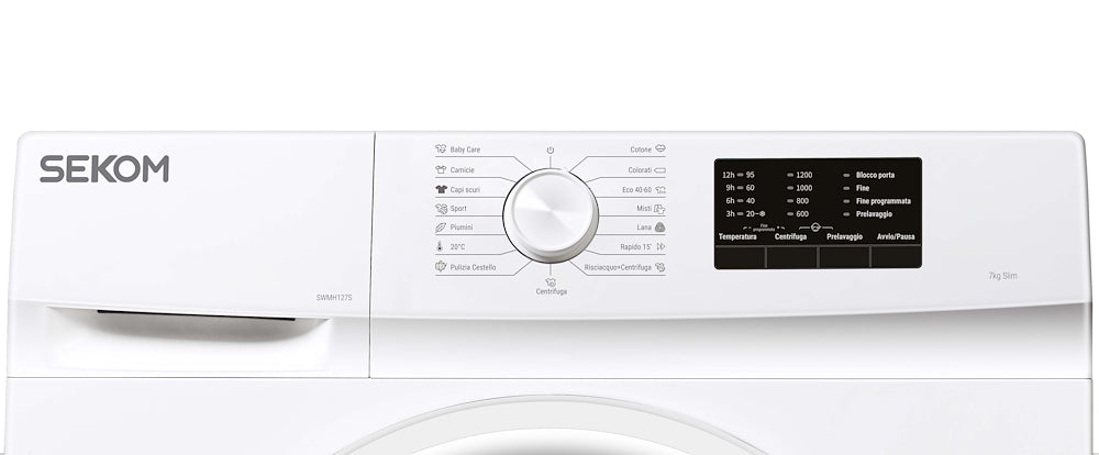 Sekom SWMH127S Lav.c/front Slim 45cm 7kg 1200giri Ce.e