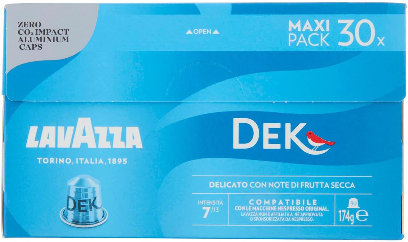 Lavazza 7017 Capsule Caffe Comp.nespresso Alu Decaffeinato 30pz