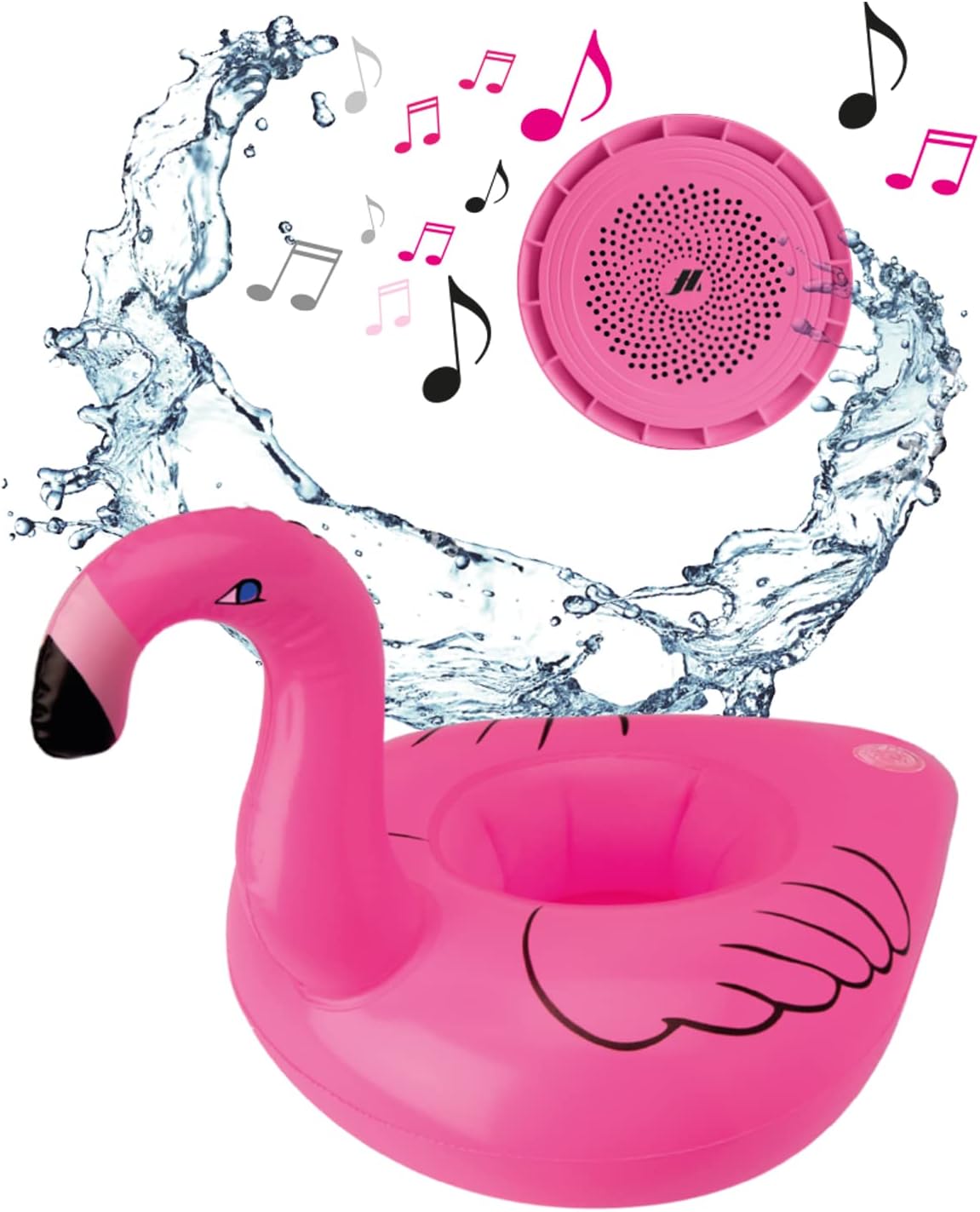 Sbs TESPEAKFLOATFLAM Mini Speaker Wlss Ipx6 Gallegg. C/gonfiab Flamingo