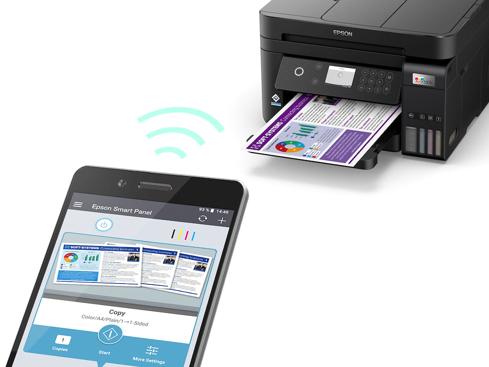 Epson C11CJ61402 Mf.inkjet 33ppm F/r 4cart.wifi Adf Lan Et-3850