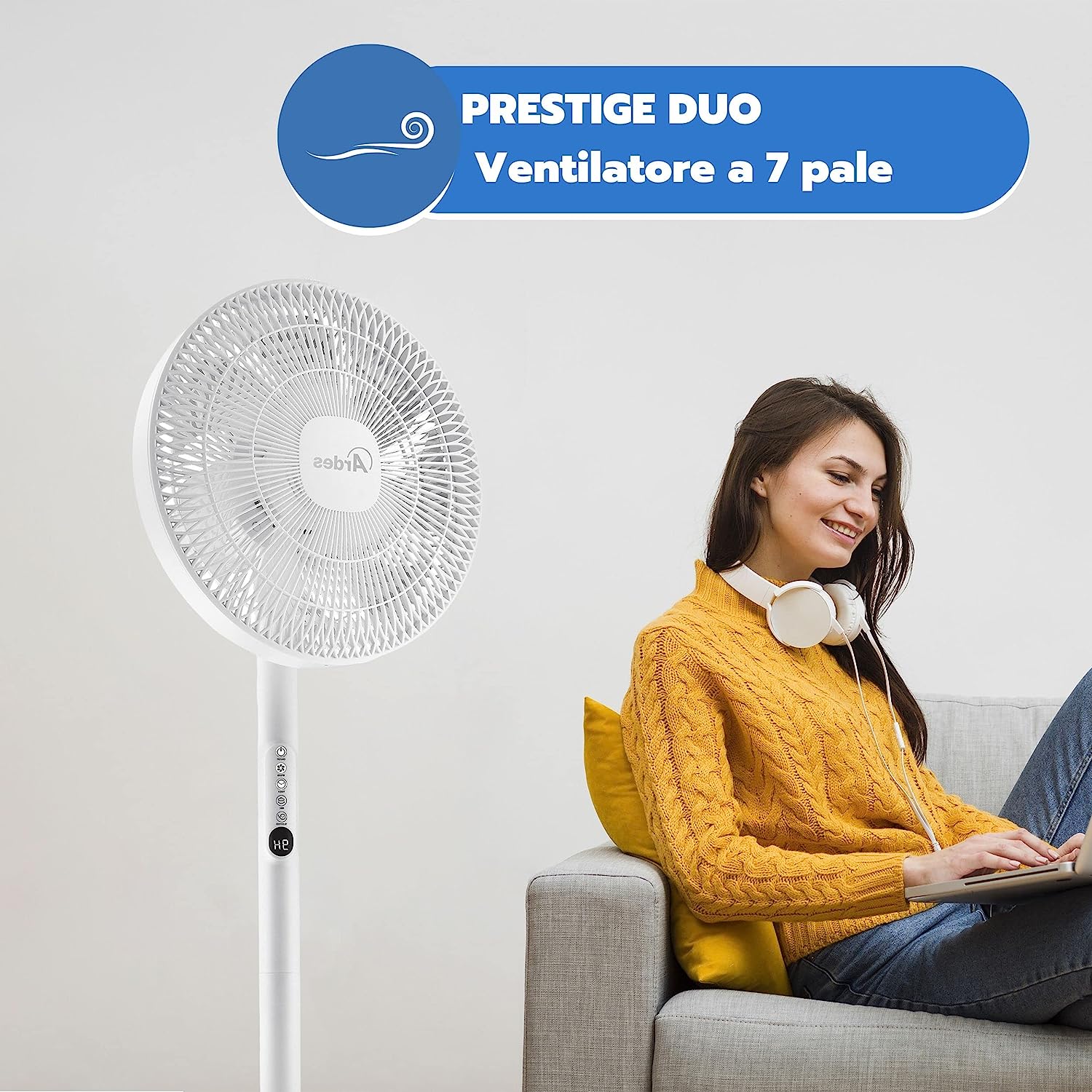 Ardes AR5PR4001 Vent.piantana 45w 3vel. 7pale 30cm Timer Alt.reg.