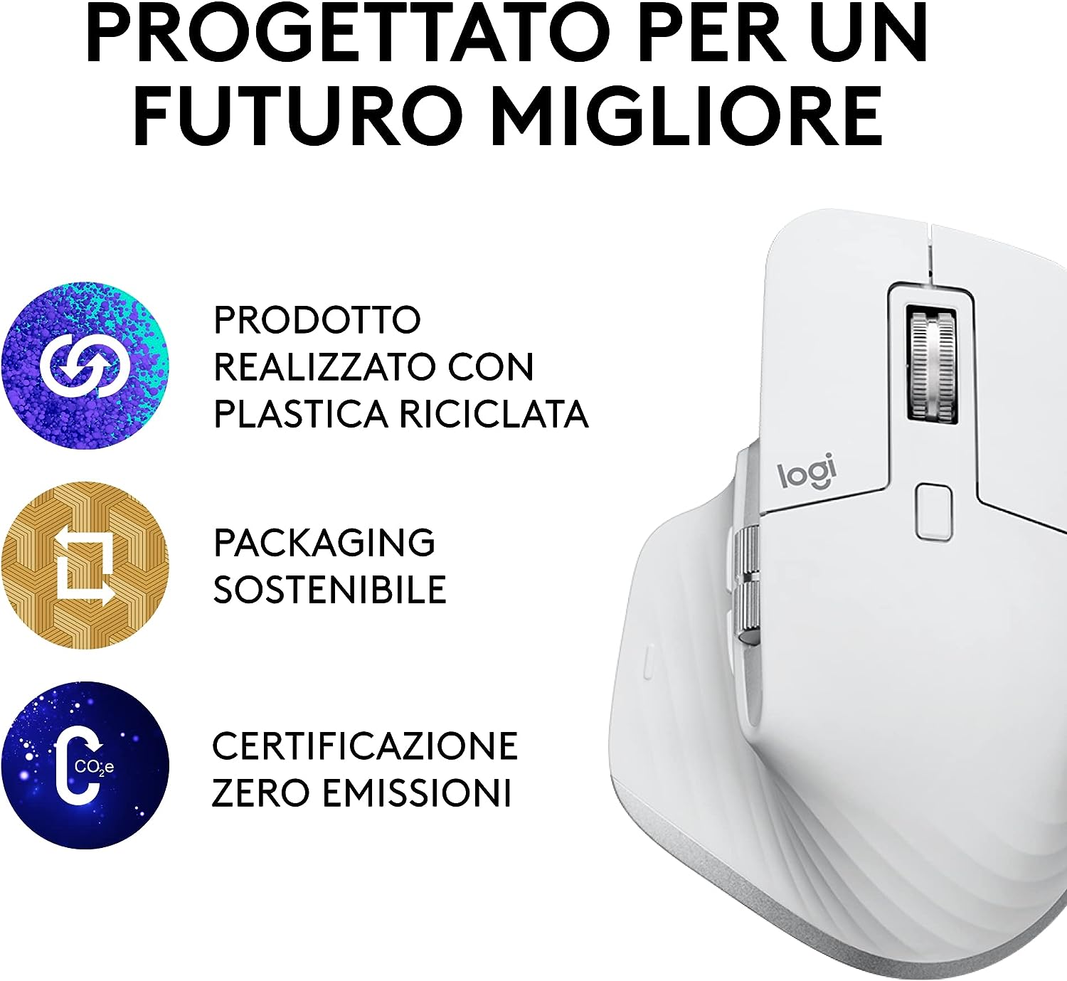 Logitech 910006559 Mouse Wireless Mx Master 3s Grafite