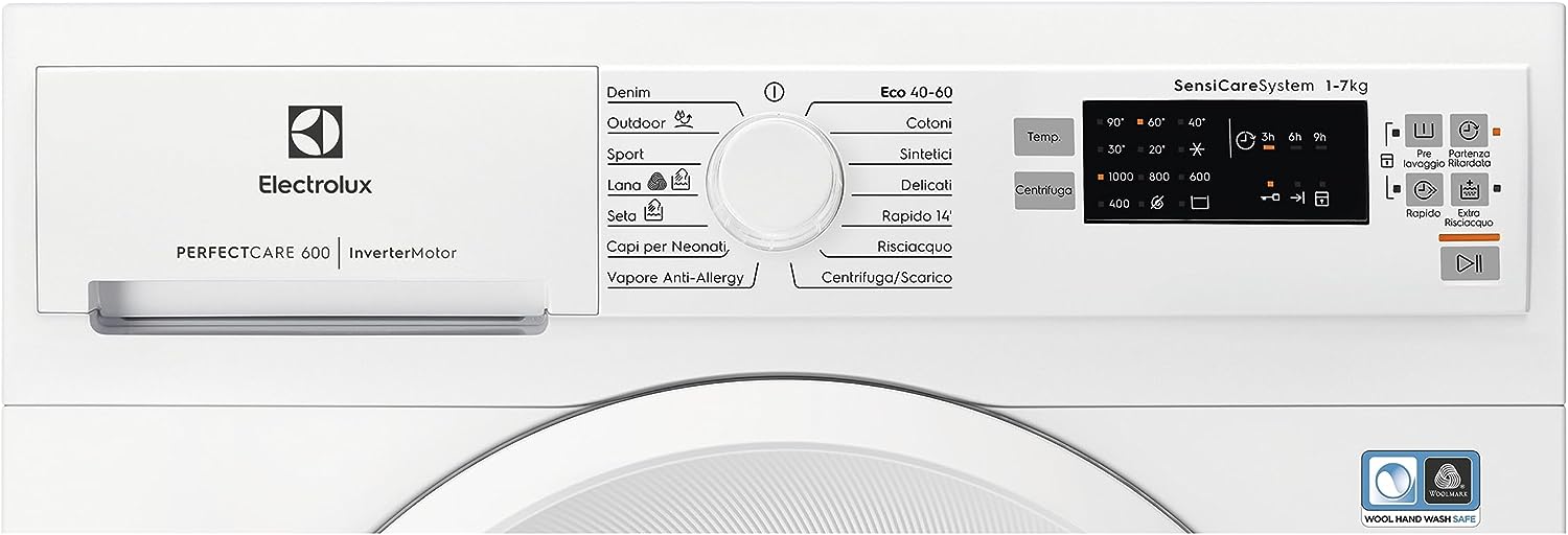 Electrolux EW6S570I Lav.c/front Slim 45cm 7kg 1000g. Ce.c Invert Vap.