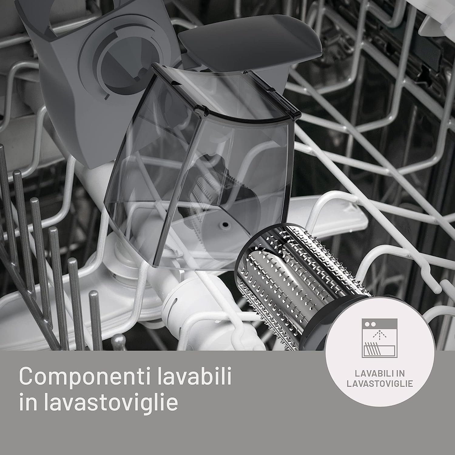 Imetec 7492 Grattugia El. 150w Rullo Inox La Grattugia Gri/blu