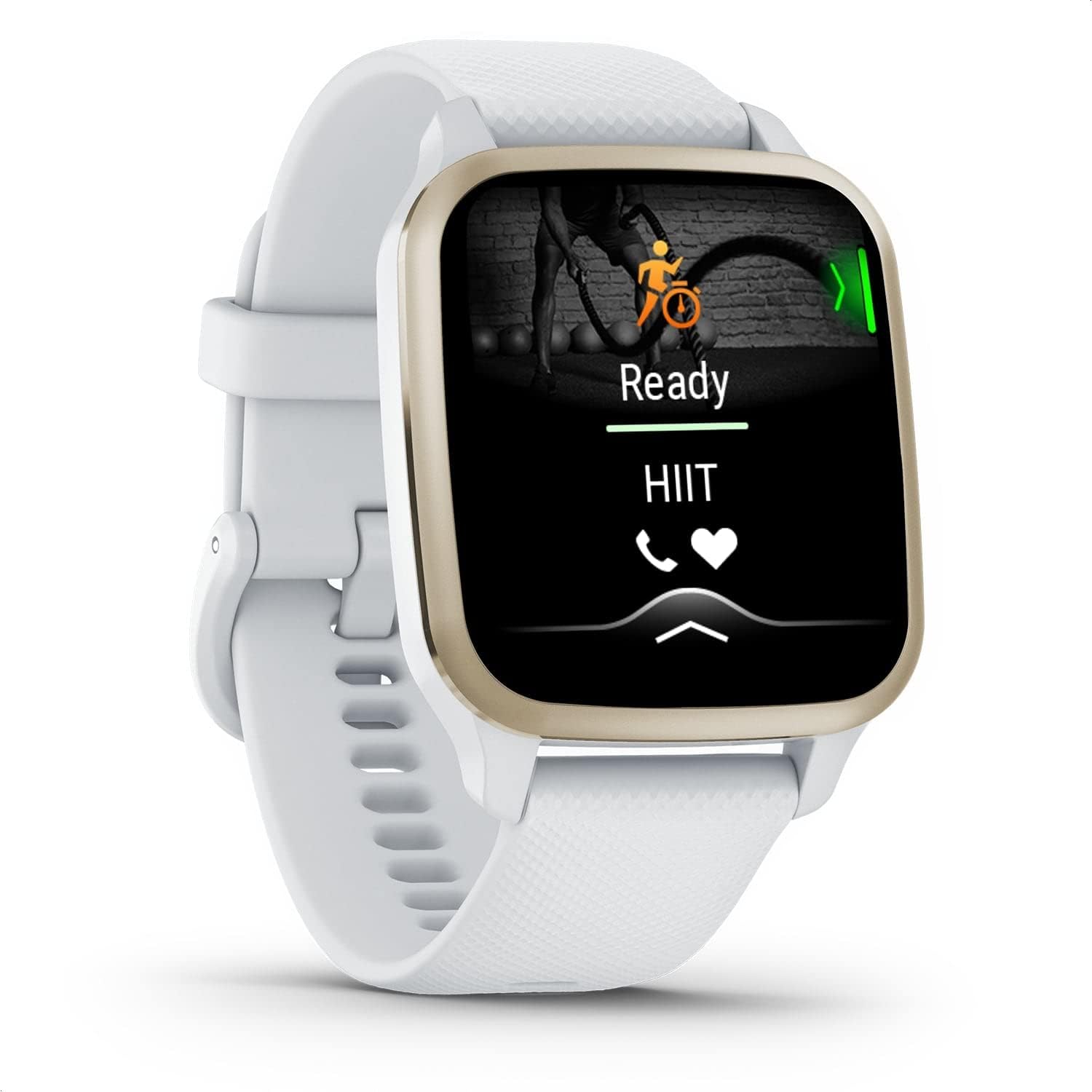 Garmin 0100270111 Smart Watch Venu Sq 2 White/cream Gold