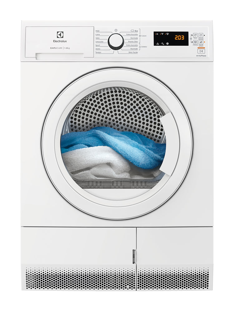 Electrolux EDH4825TW Asciug.c/front 8kg Cl.a++