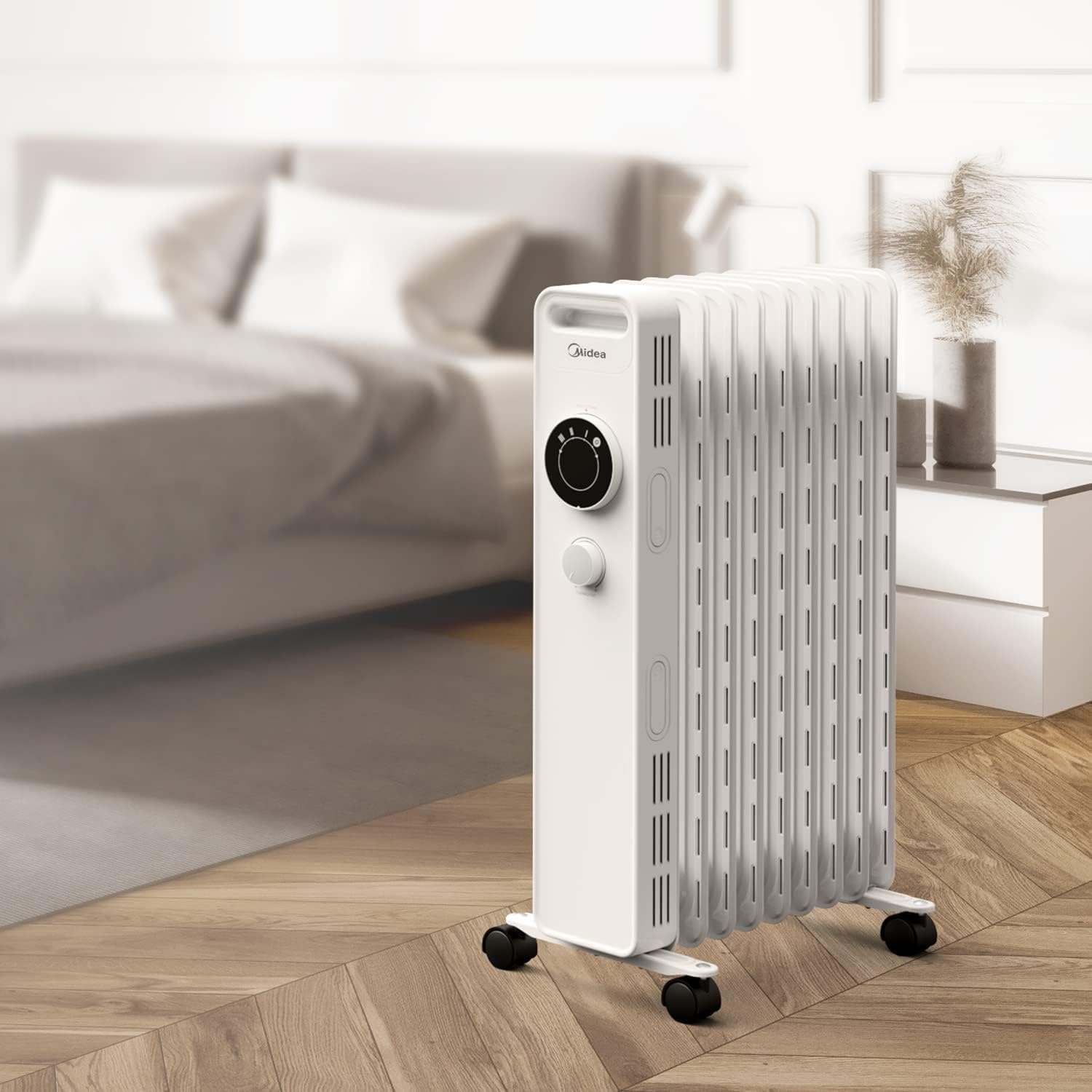 Midea Radiatore a Olio 9 elementi Bianco