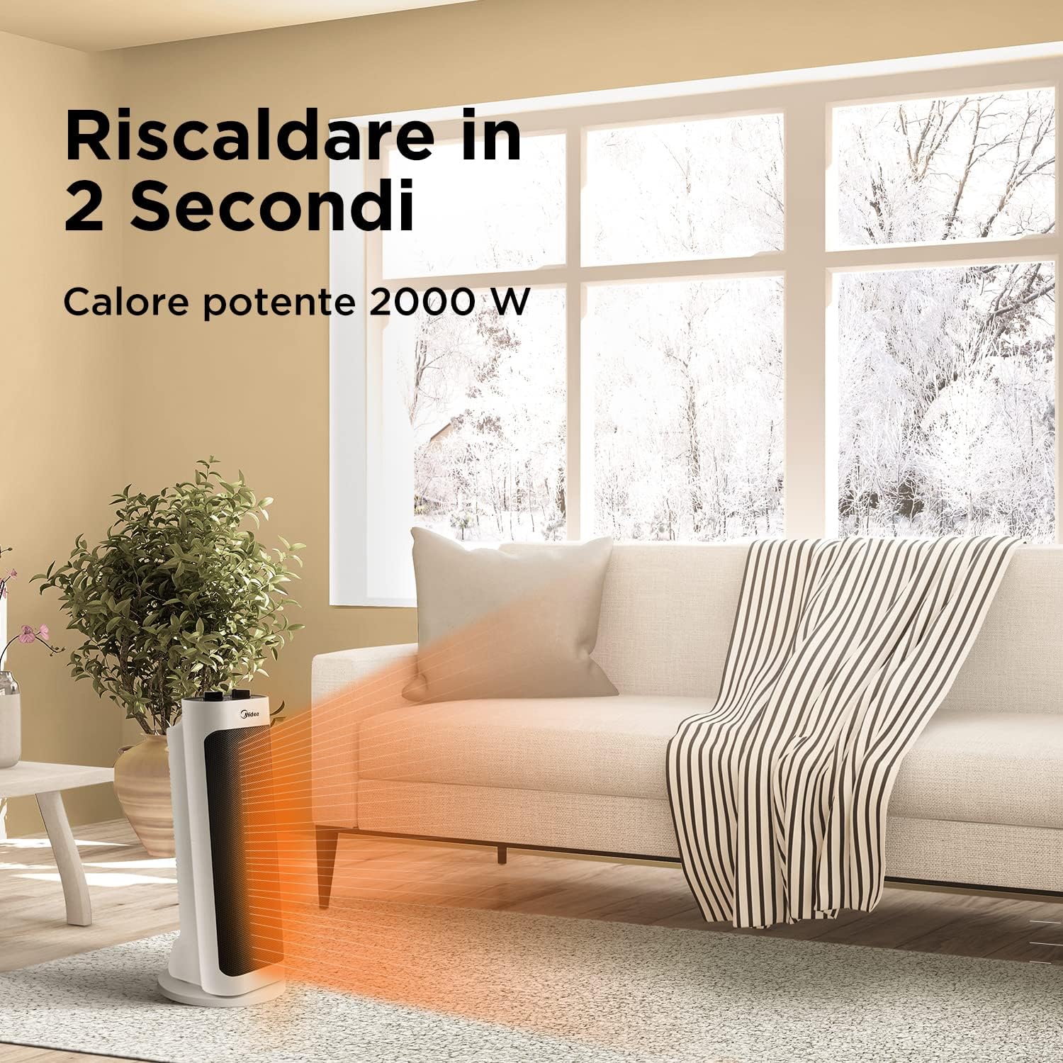 Midea Termoventilatore 2000w Bianco