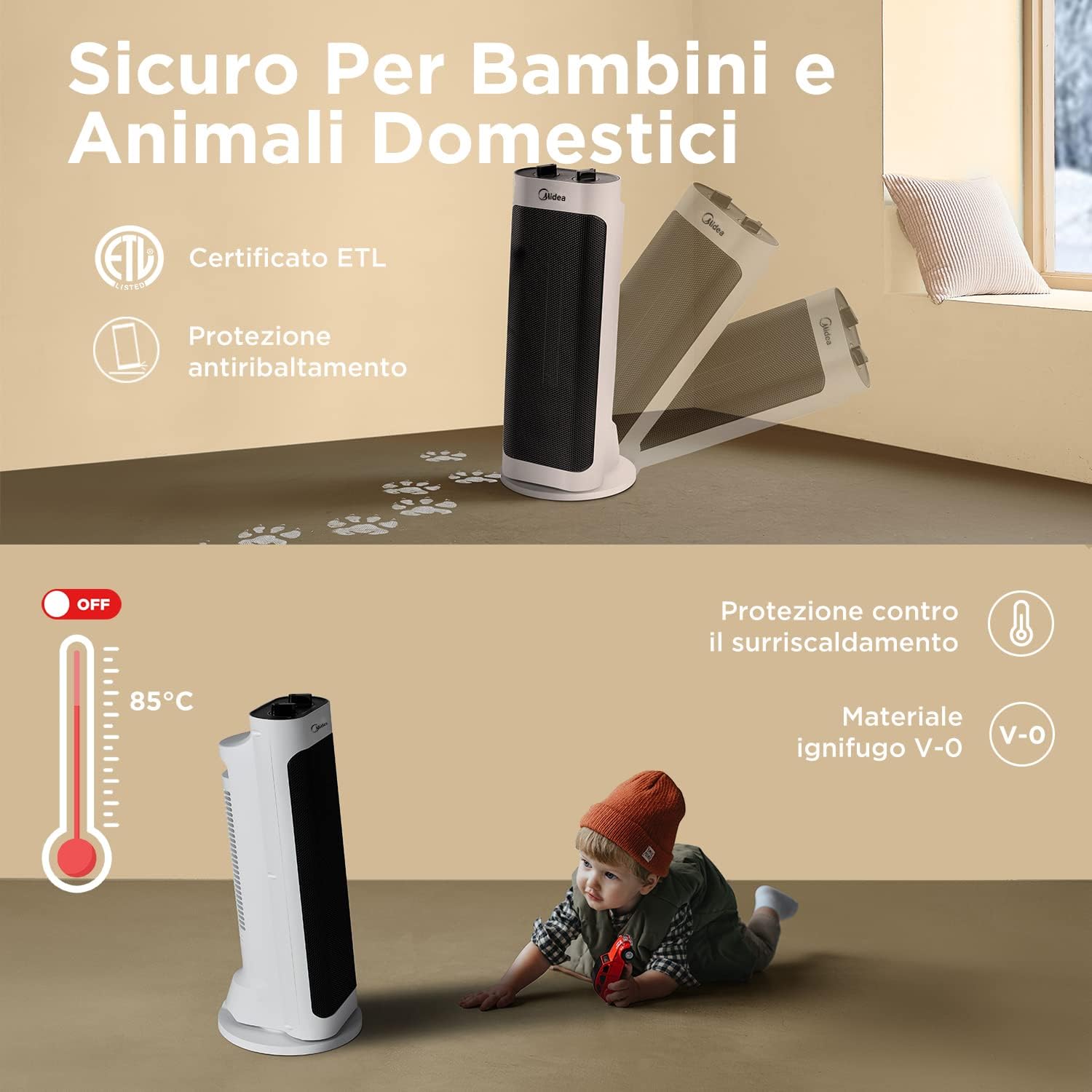 Midea Termoventilatore 2000w Bianco