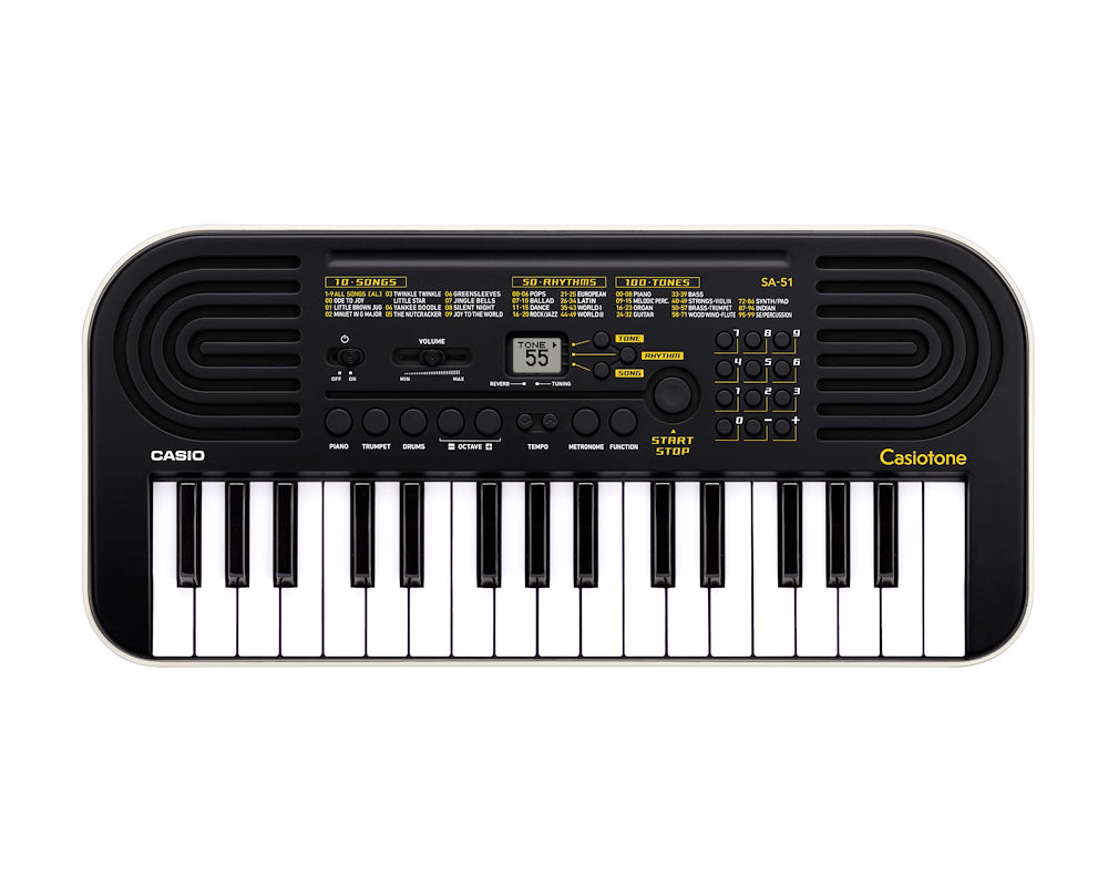 Casio SA51 Tastiera Musicale 32tasti 100timbri 50ritmi Nero