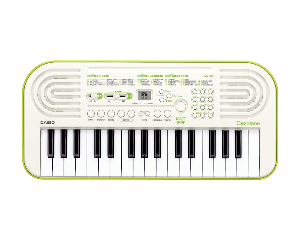 Casio SA50 Tastiera Musicale 32tasti 100timbri 50ritmi Bianco