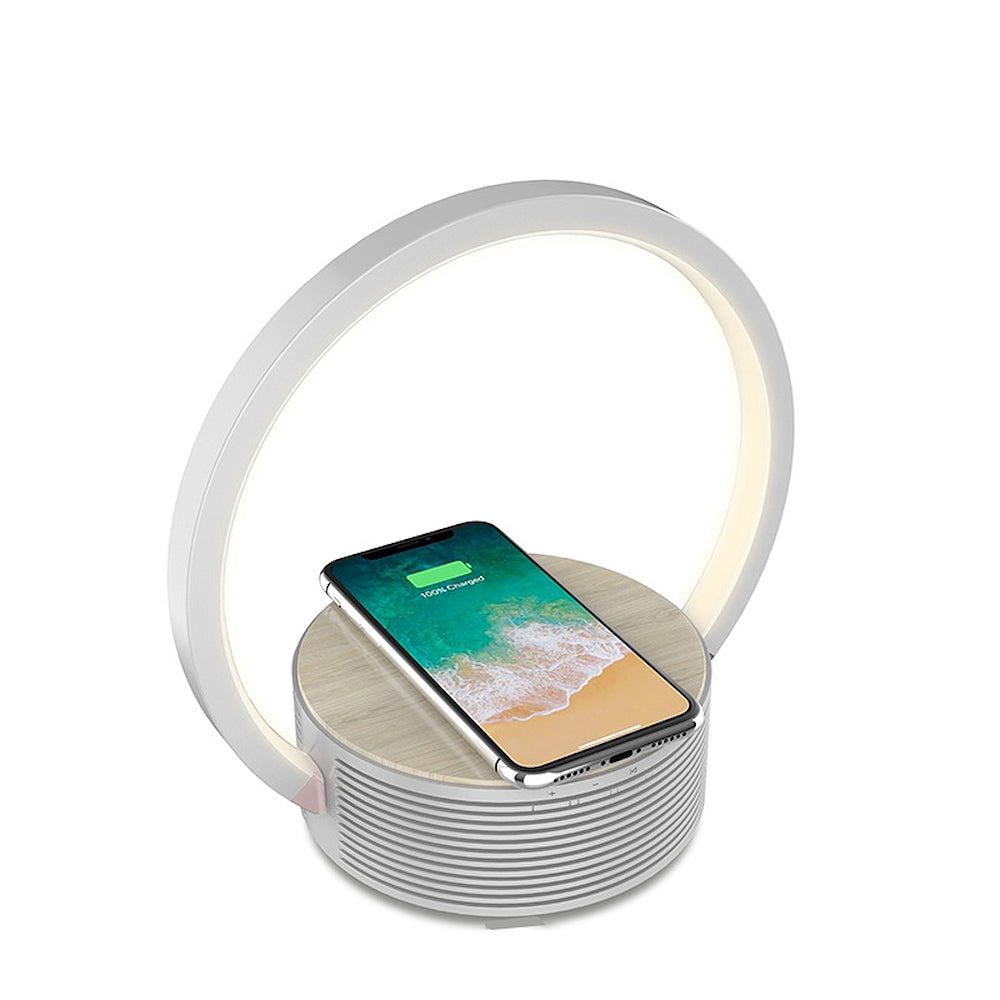 Majestic LL506BTWI Lampada Tavolo Mini Speaker Bt Base Ricarica Wlss