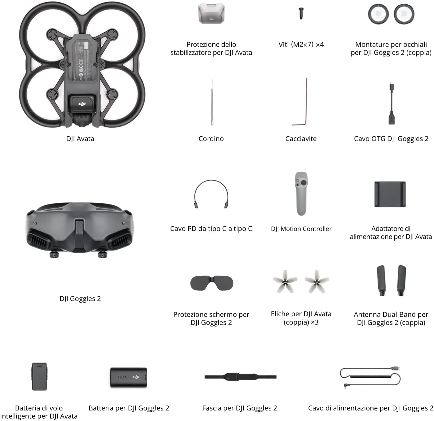 Dji AVATAPROVIEWCOMBO Drone C/camera 4k Avata Pro-view Combo