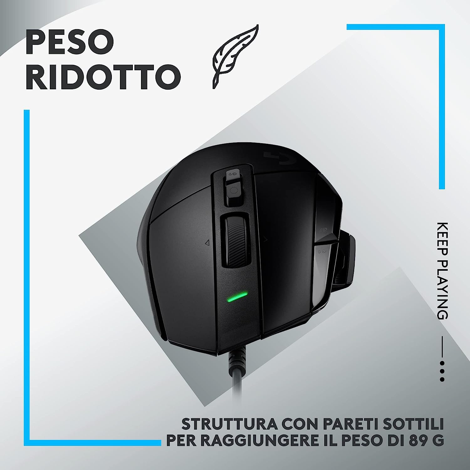 Logitech 910006139 Mouse Wlss Gaming G502 X Nero