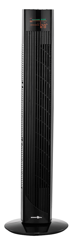 Smartway STR37TW1 Vent.torre 45w 6vel Timer Oscill. H.92cm Nero