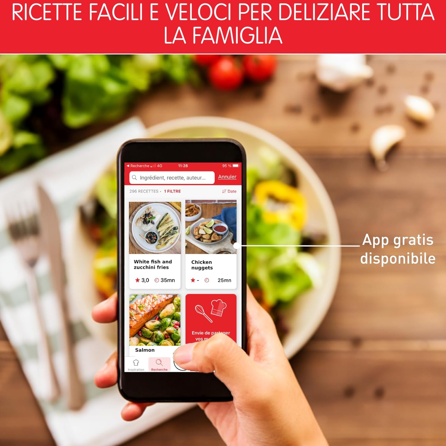 Moulinex EZ801D Friggitrice ad Aria Easy Fry & Grill XXL