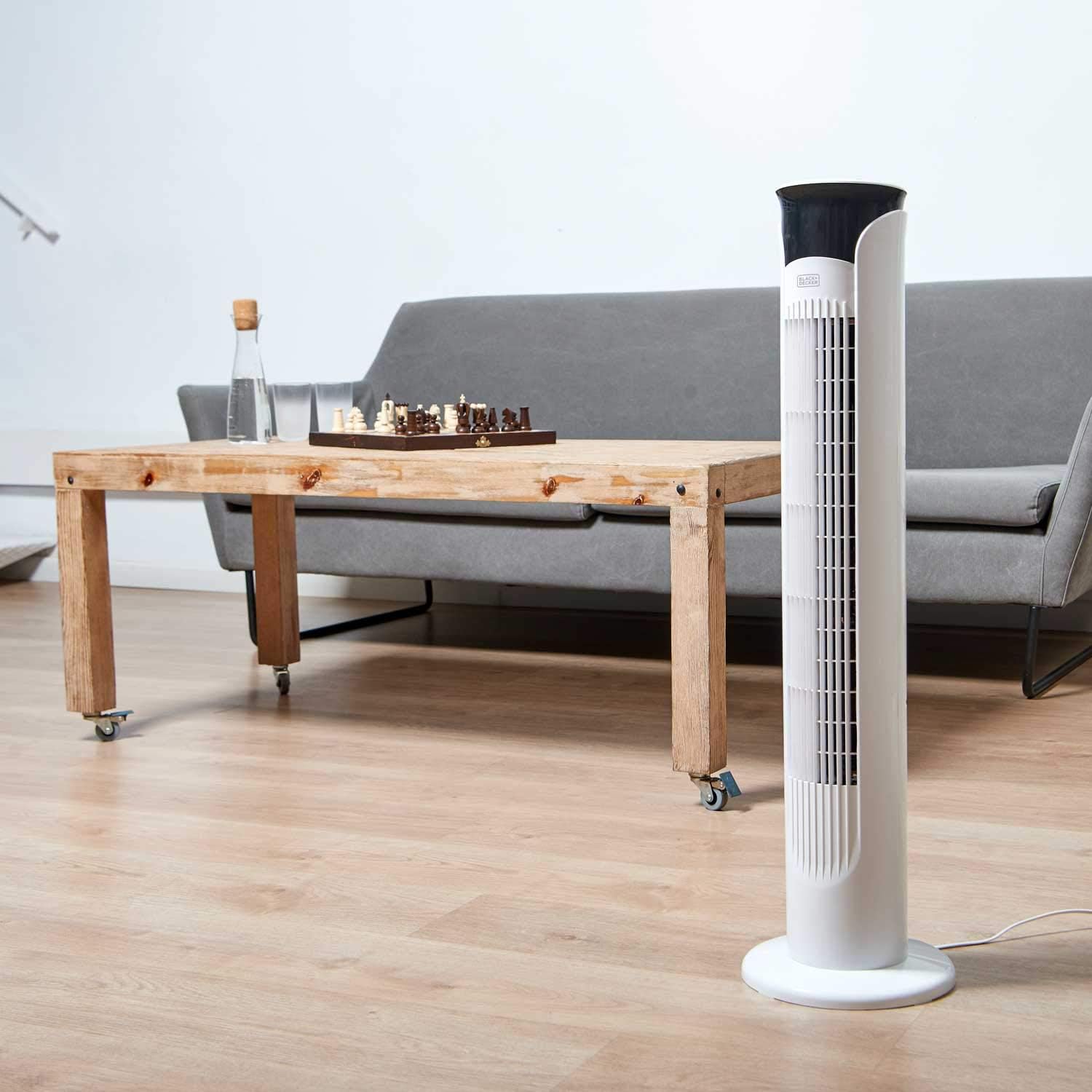 Black+Decker Ventilatore a Torre Digitale con Telecomando