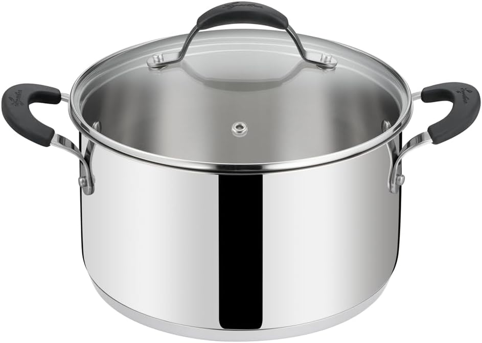 Lagostina 012896031618 Casseruola Fonda 2m 18cm C/coperchio Tempra Acciaio