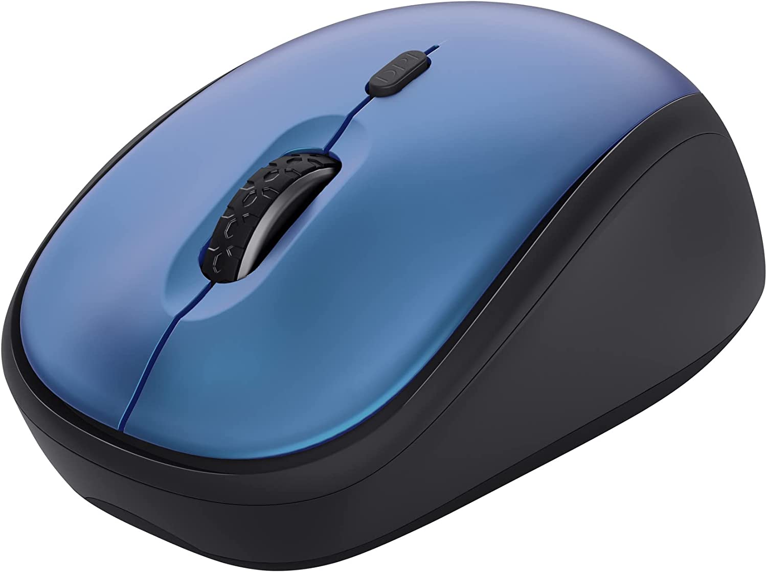 Trust Yvi+ Mouse wireless silenzioso Blu