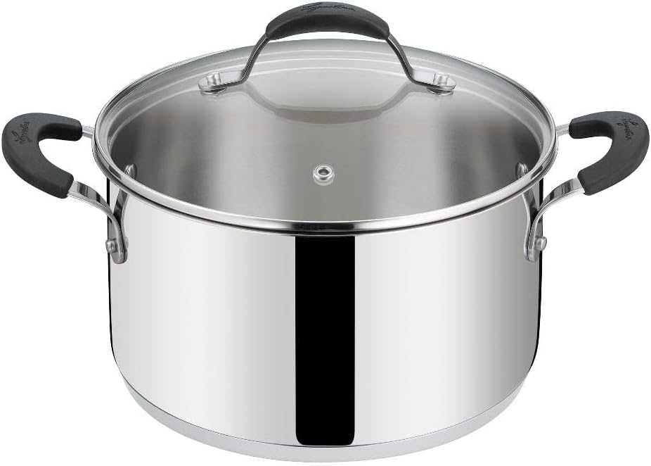Lagostina 012896031626 Casseruola Fonda 2m 26cm C/coperchio Tempra Acciai