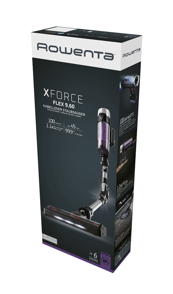 Rowenta RH2037 Scopa Ric. S/sacco 18v X-force 9.60 Allergy
