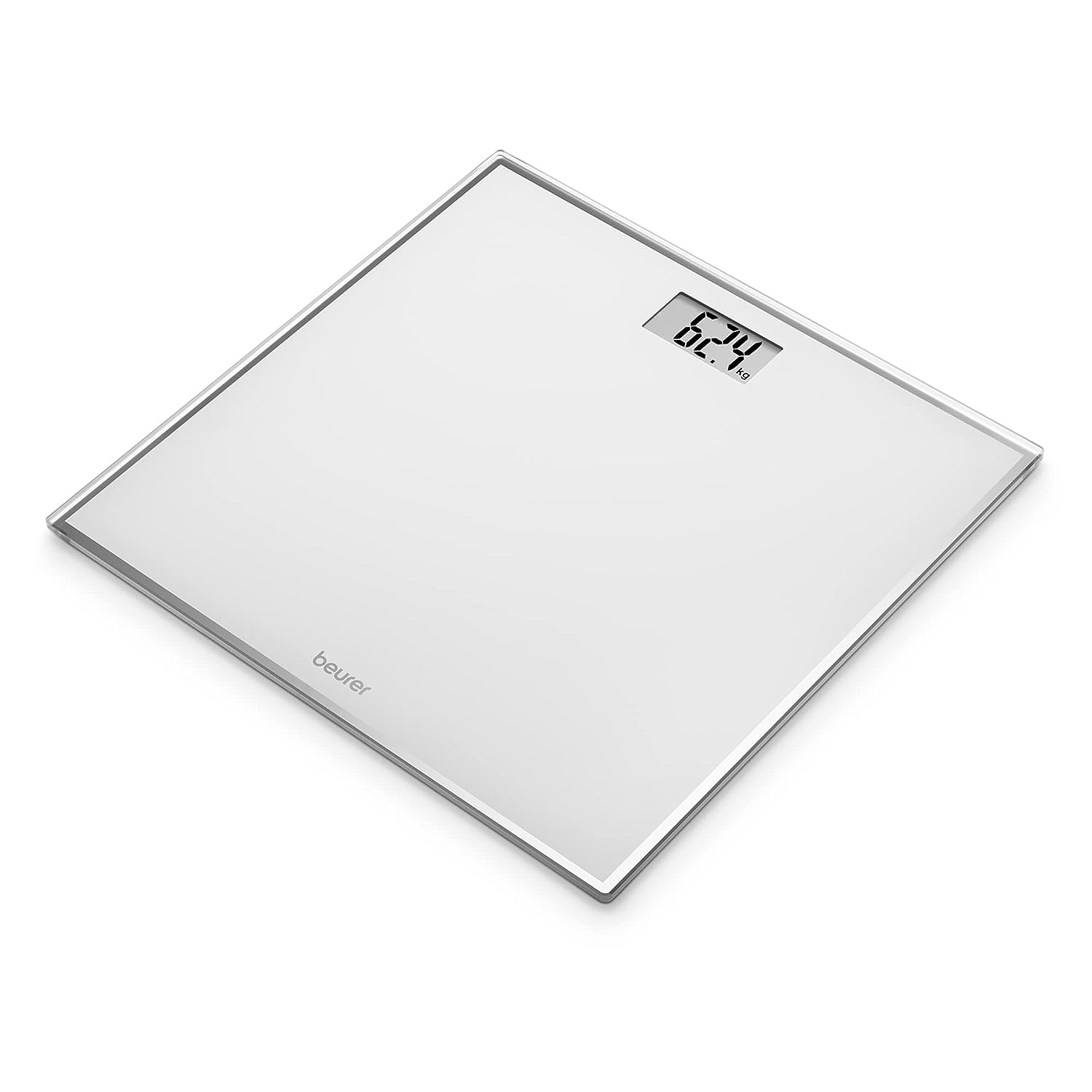 Beurer GS120KOMPAKT Bilancia Pers.dig. 150kg/0.1kg Vetro Bianco