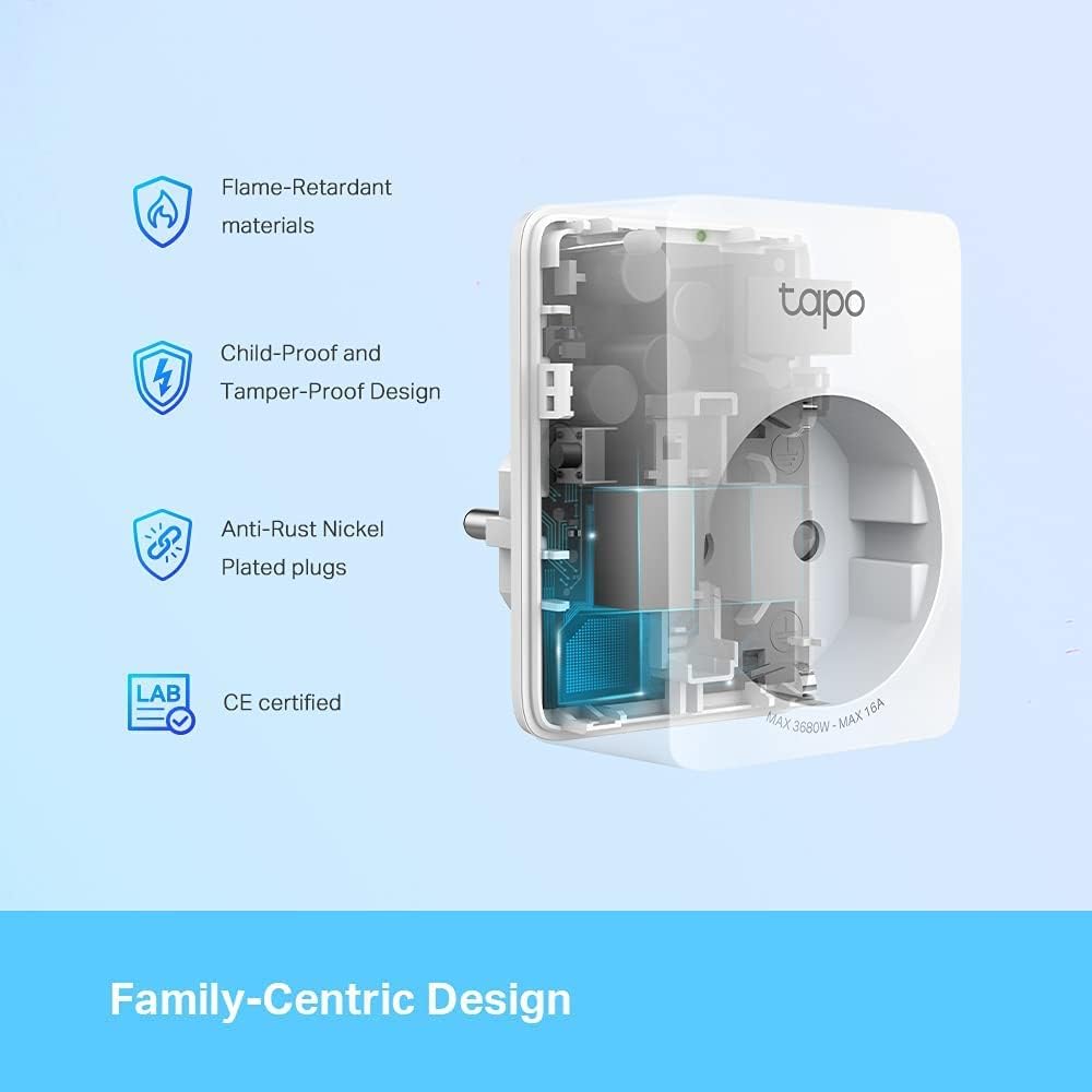 Tp-link TAPOP115 Mini Presa Smart Wi-fi Plug Comp.+energy Mon. 16ah