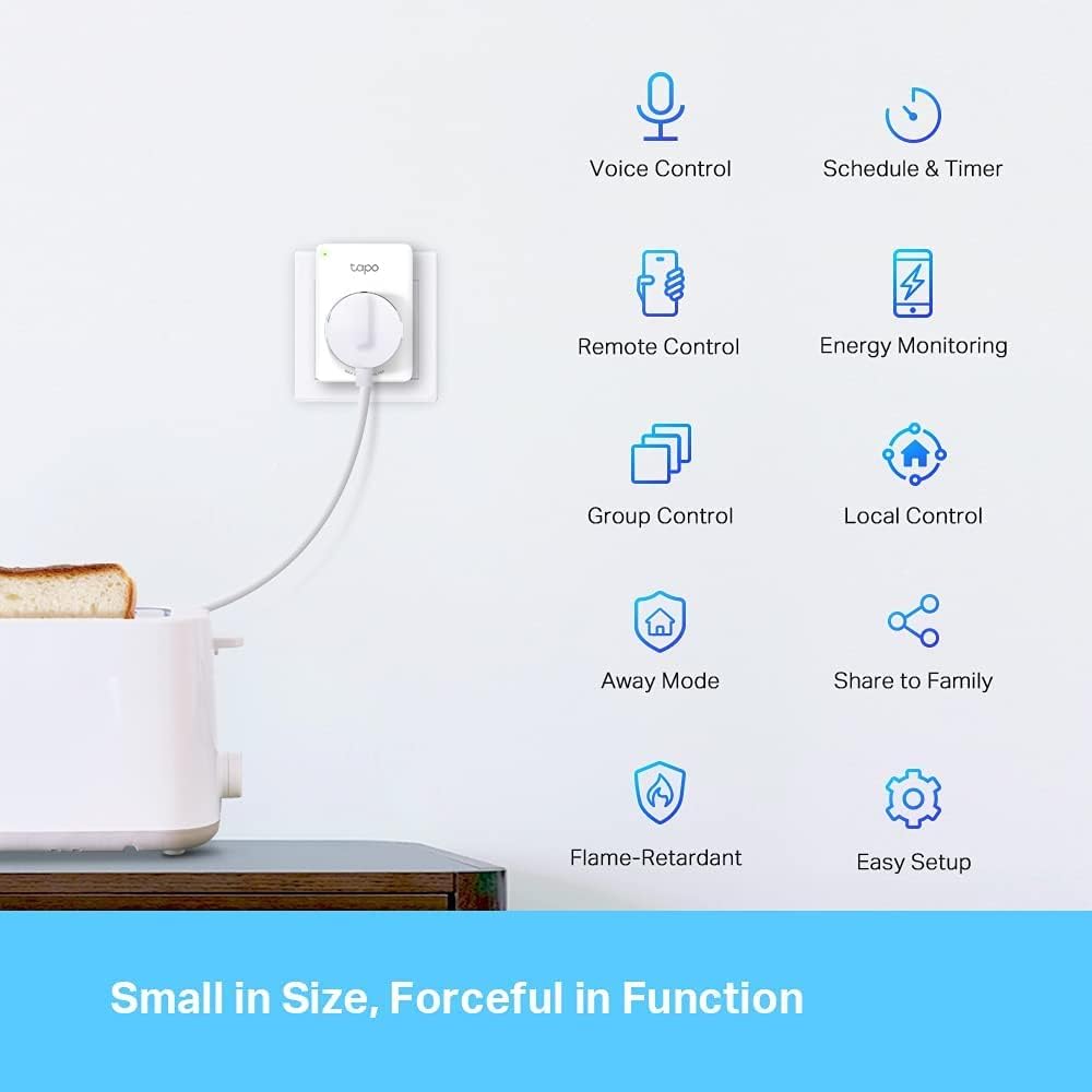 Tp-link TAPOP115 Mini Presa Smart Wi-fi Plug Comp.+energy Mon. 16ah
