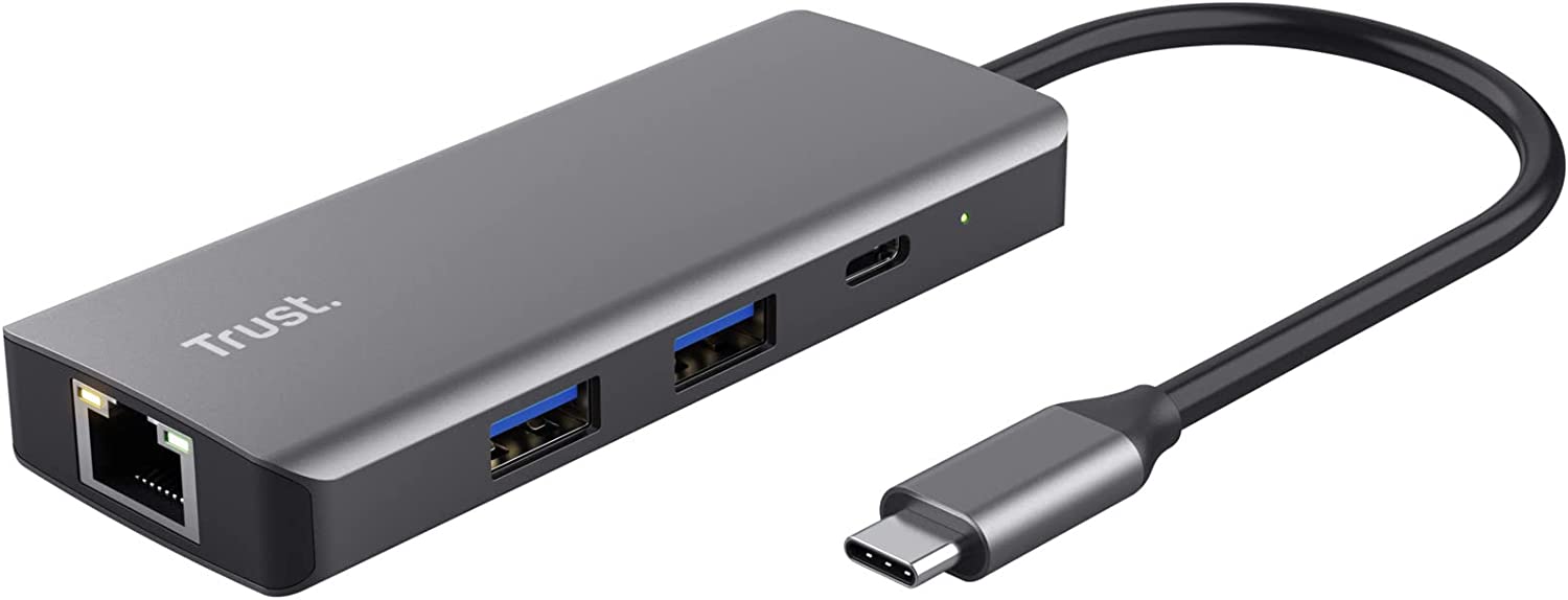 Trust Dalyx Adattatore multiporta USB-C 6-in-1 Argento