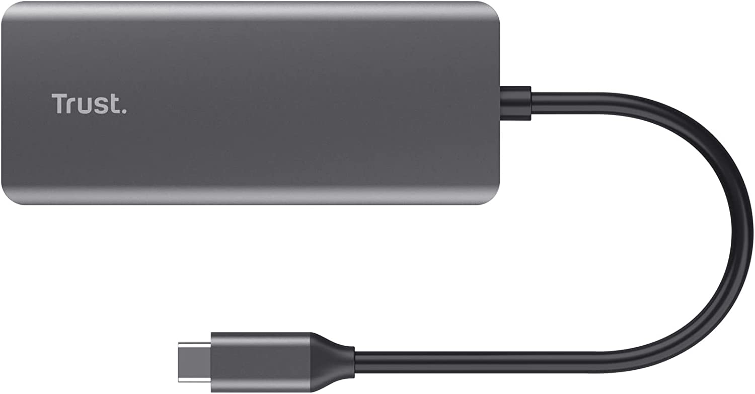 Trust Dalyx Adattatore multiporta USB-C 6-in-1 Argento