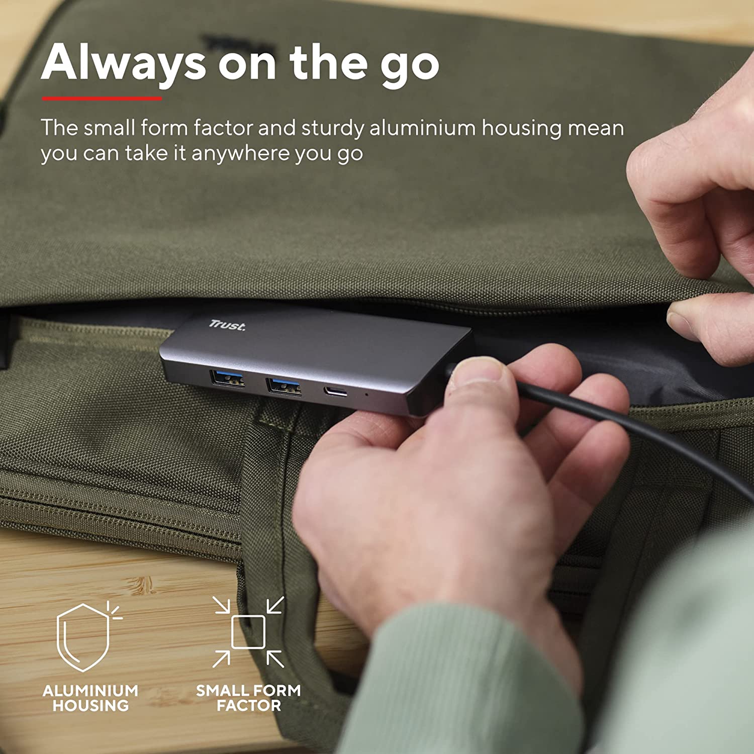 Trust Dalyx Adattatore multiporta USB-C 6-in-1 Argento