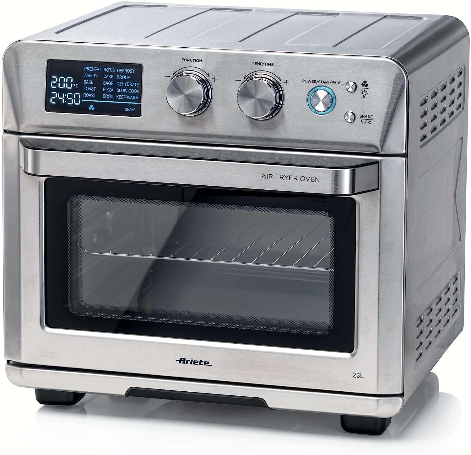 Ariete 46291 Fornetto El. C/friggitrice 1700w 25lt Timer Inox