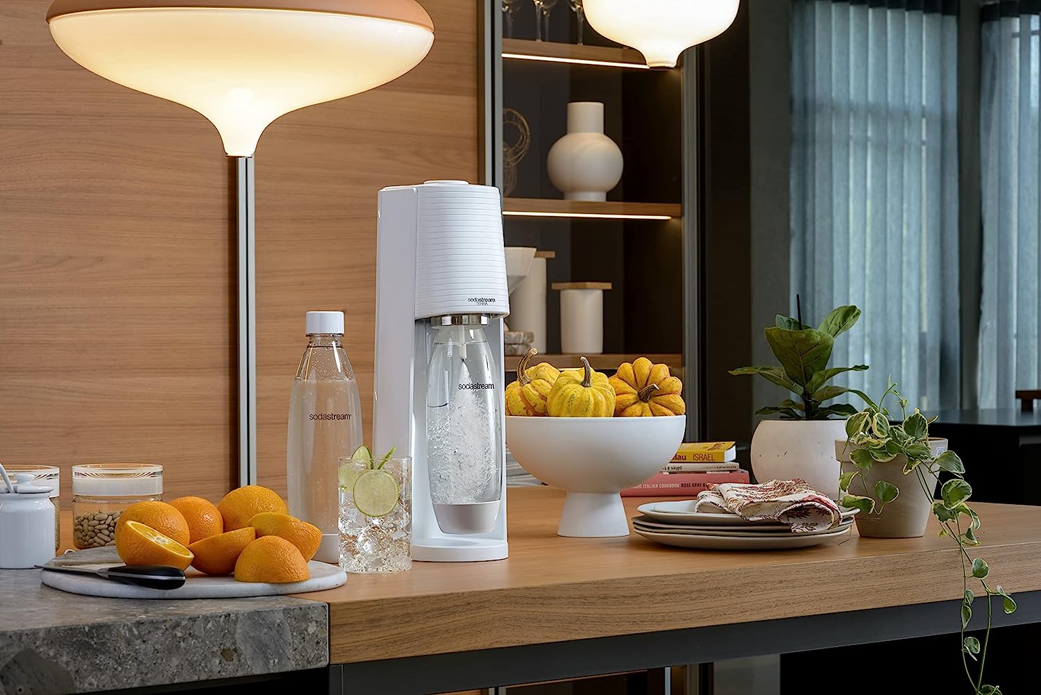 Sodastream 2270209 Gasatore Terra White + 1bottiglia 1lt + 1cilindro