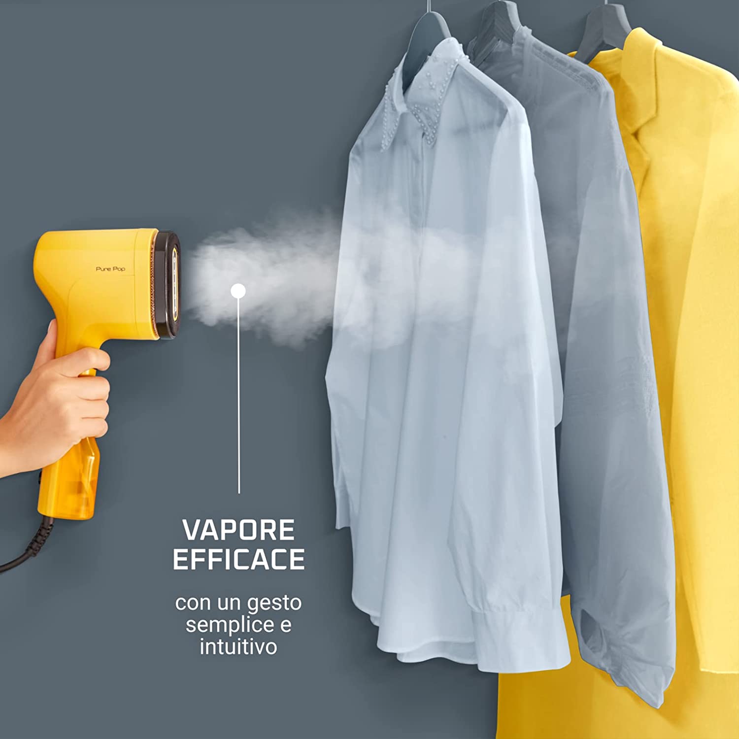 Rowenta DR2026D1 Stiratore Verticale Pure Pop Yellow