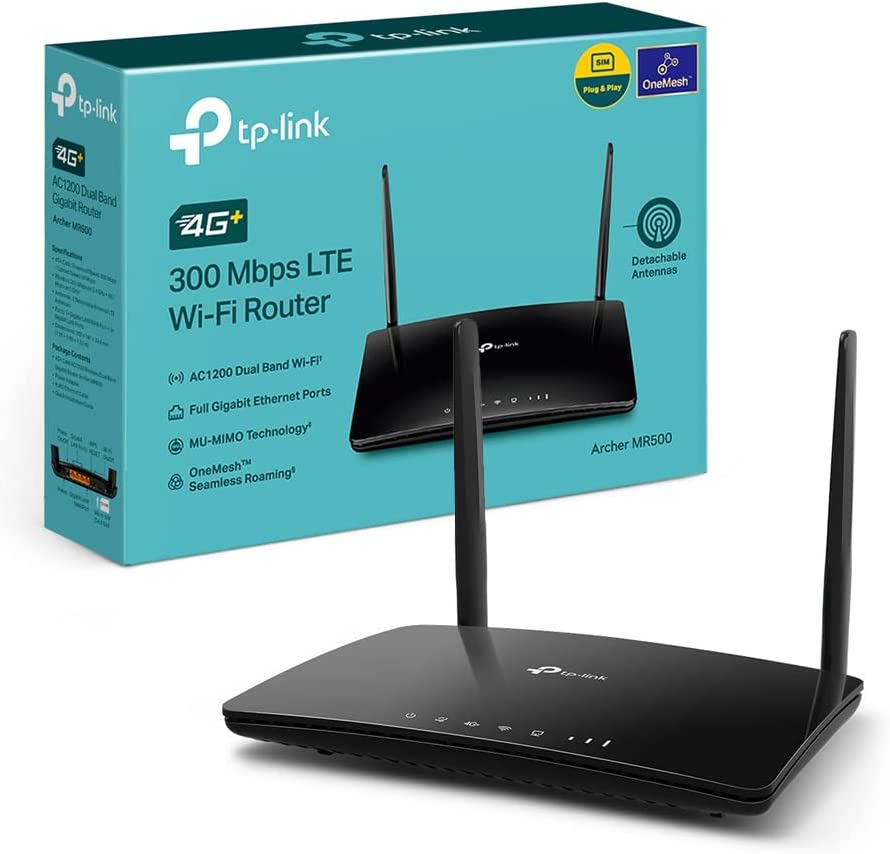 Tp-link ARCHERMR500 Router Ac1200 Wifi Dual Band 300mbps 4g+ Lte Nero