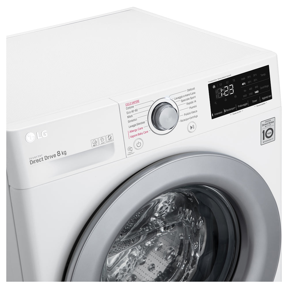 Lg F2WV3S7S4E Lav.c/front Slim 48cm 7kg 1200giri Ce.d Inv Vap