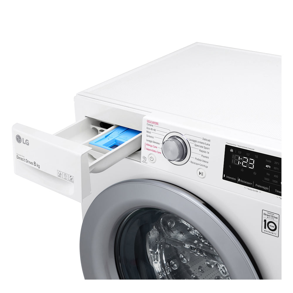 Lg F2WV3S7S4E Lav.c/front Slim 48cm 7kg 1200giri Ce.d Inv Vap