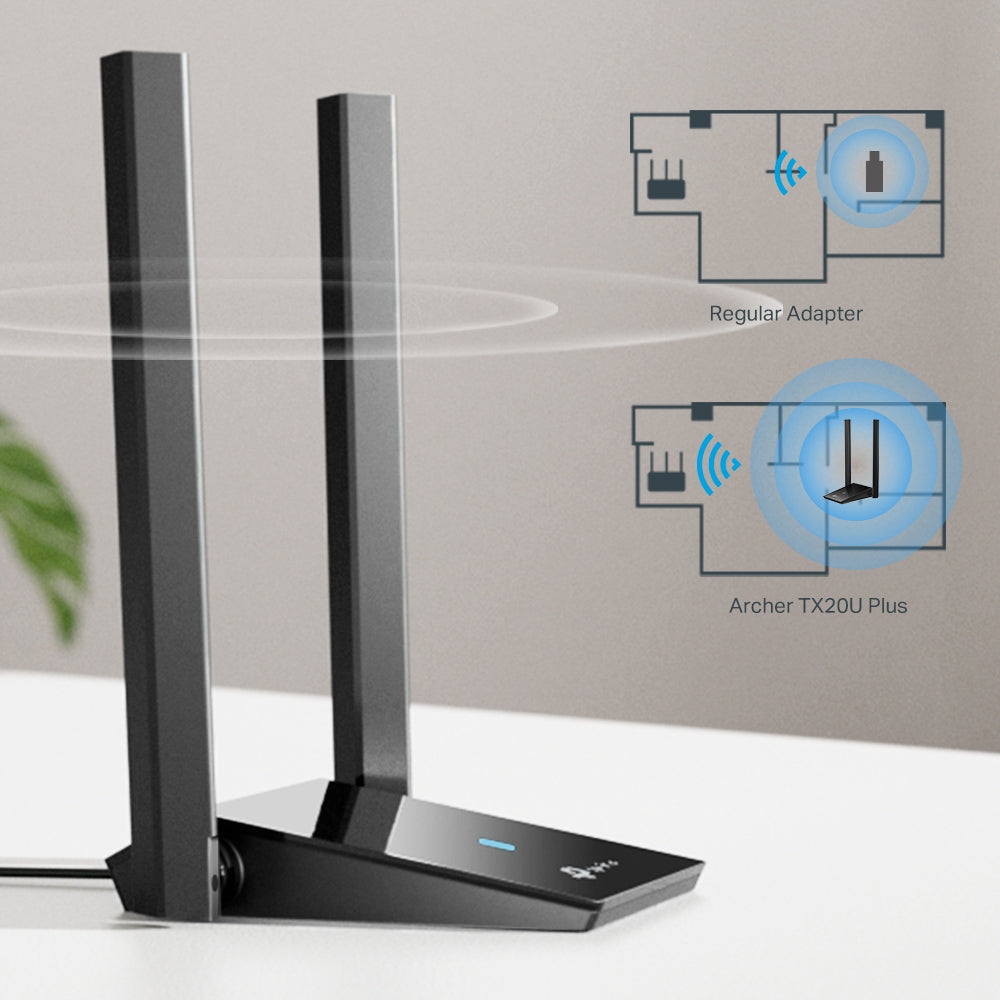 Tp-link ARCHERTX20UPLUS Adattatore Usb 3.0 Ax1800 Wifi 6 Dual Band Nero