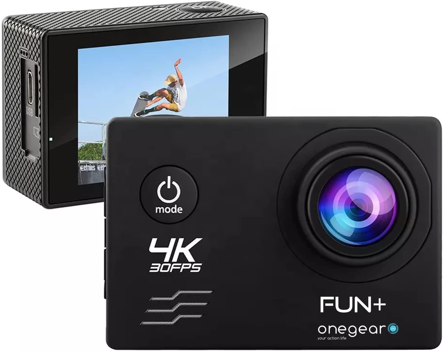 One Gear F4K200BK Action Cam 2.0