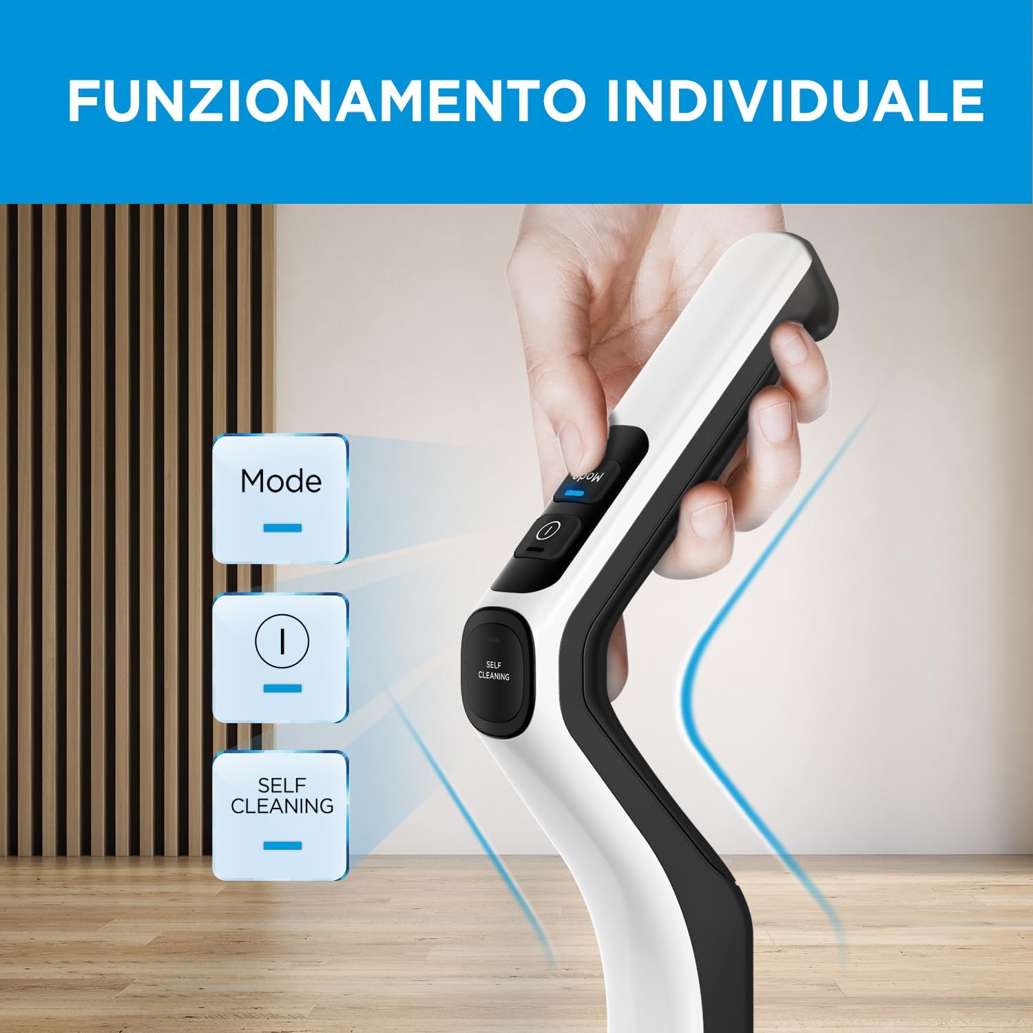Midea X6 Lavasciuga Pavimenti 21.6v 0.6lt Hepa Bianco