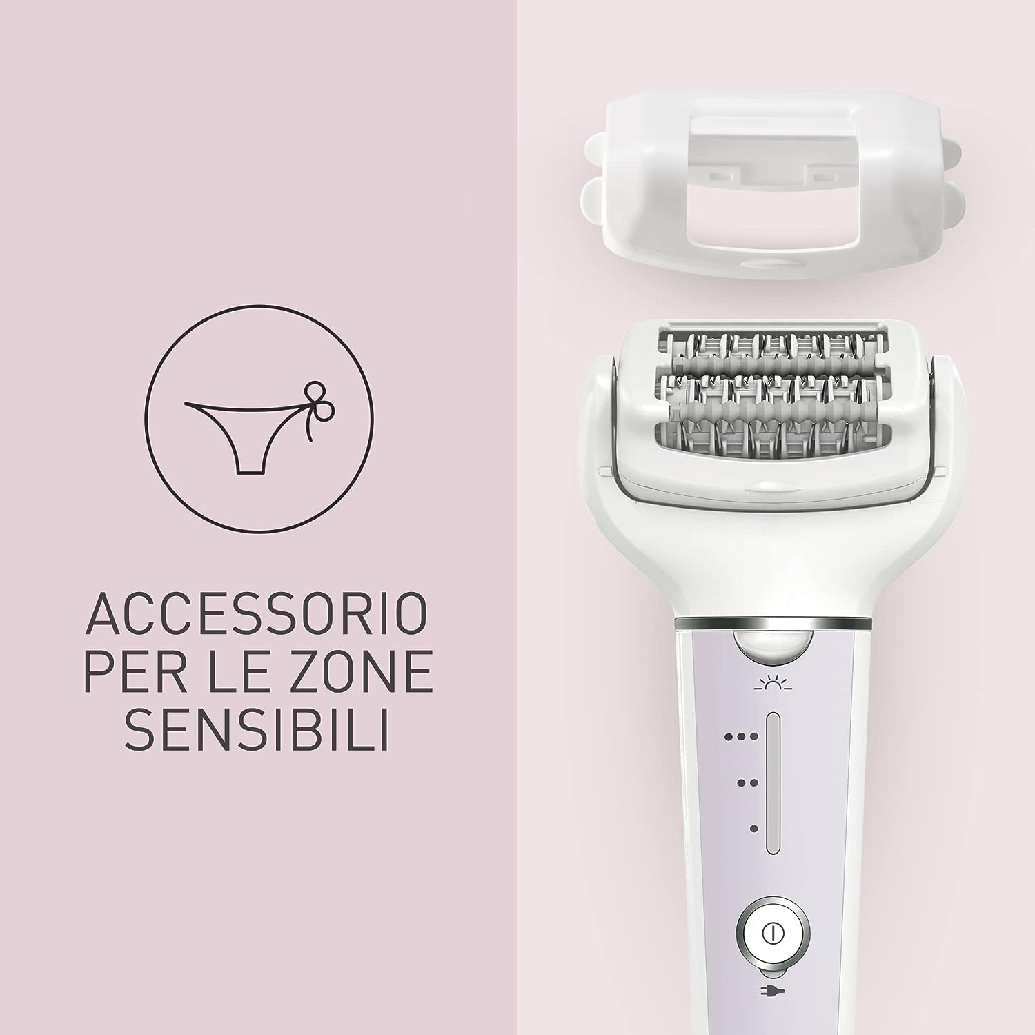Panasonic ESEY30V503 Epilatore Wet&dry 60pinze 3pz Lilla