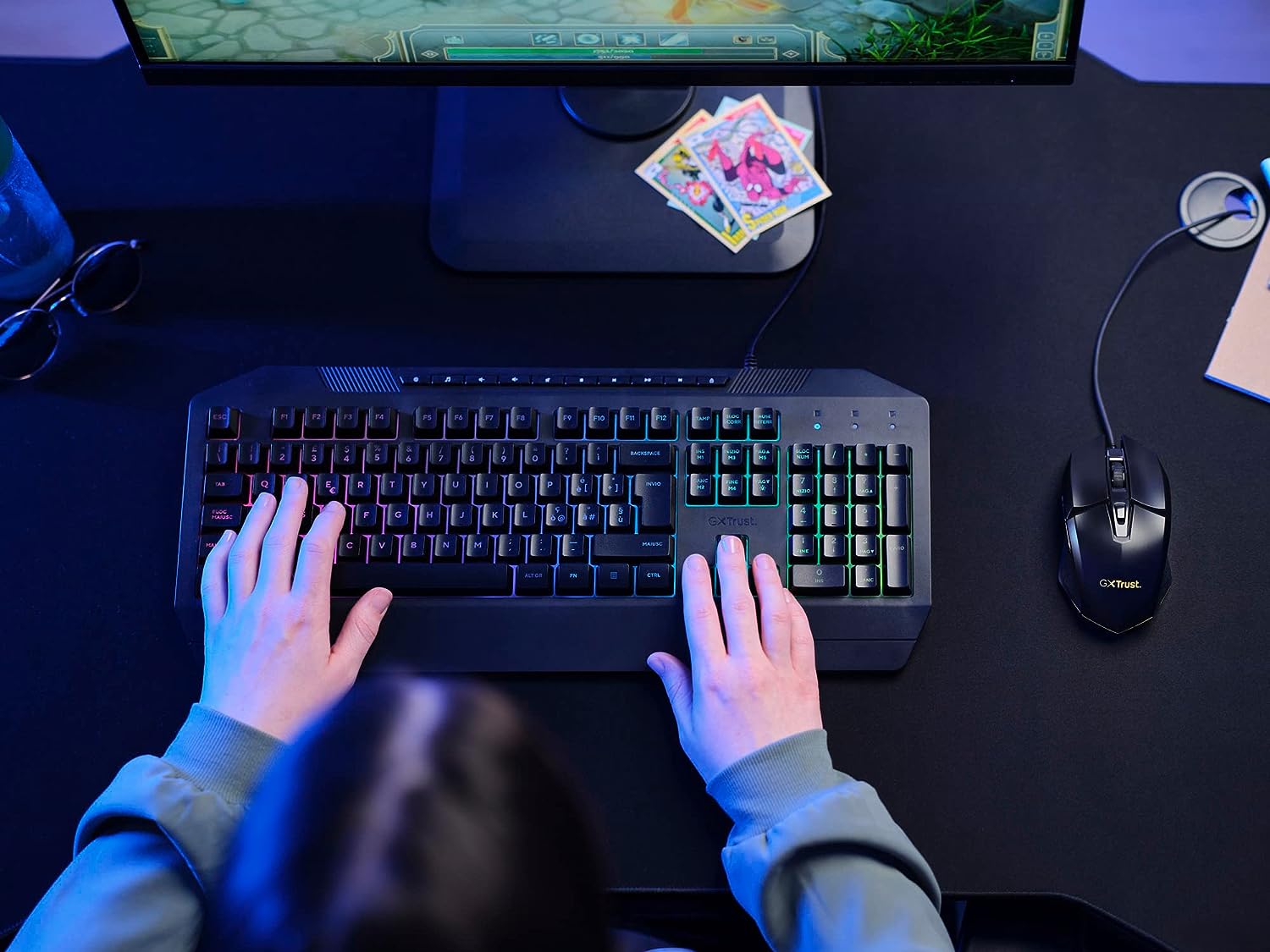 Trust Gaming GXT 109 FeloxMouse da gaming illuminato Nero
